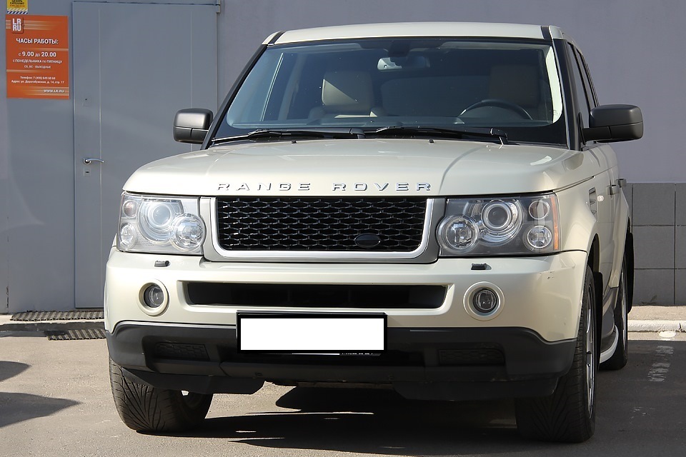 Стайлинговая решетка радиатора в стиле AUTOBIOGRAPHY 2010 м.г. для Range Rover Sport: черный/серебро
